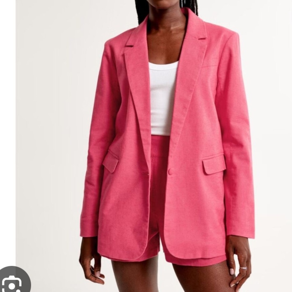 NWT Abercrombie Linen Blazer